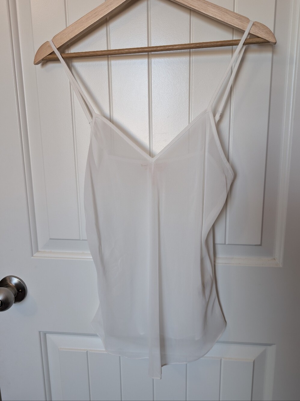 Rebecca Taylor Silk Sheer Camisole W6 White